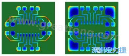 通過仿真，可以快速簡單地重新設(shè)計(jì)并計(jì)算不同圖形布局所得到的厚度均勻性-深圳宏力捷