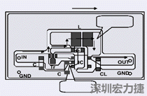 圖2：升壓電路的PCB設(shè)計示例。