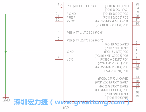 排針的用途是連接微控制器的輸出和輸入，它提供了一個平臺給焊線和針腳。