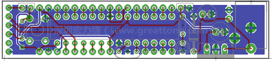 以上就是布線的所有步驟了。接下來就只剩下絲?。╯ilk-screen）、建立Gerber檔跟drill檔和送去印刷電路板廠制作的步驟。